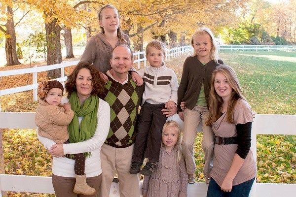 Randy & Jennifer Visser with Monique, Katelyn, Emma, Keira, Erik & Miriam